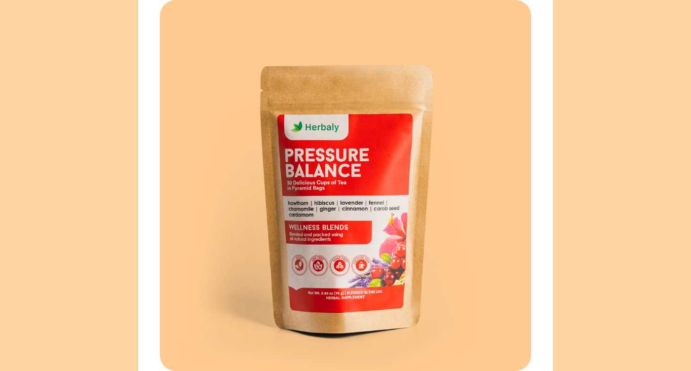 Herbaly Pressure Balance Tea product image.